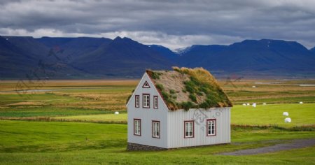 冰岛现代化的房子