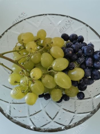 水果葡萄提子绿提蓝莓