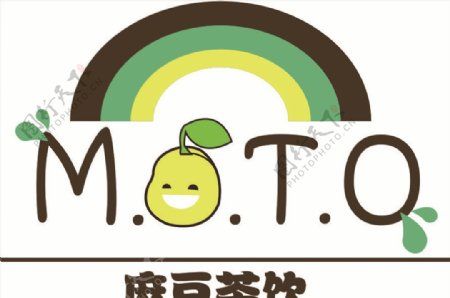麻豆茶饮创意logo设计