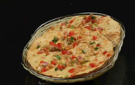 印式蔬菜沙拉烤豆饼