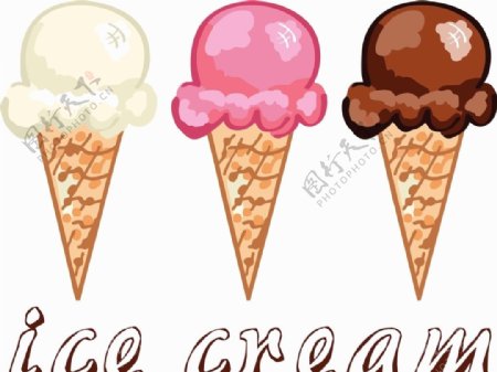 卡通冰淇淋
