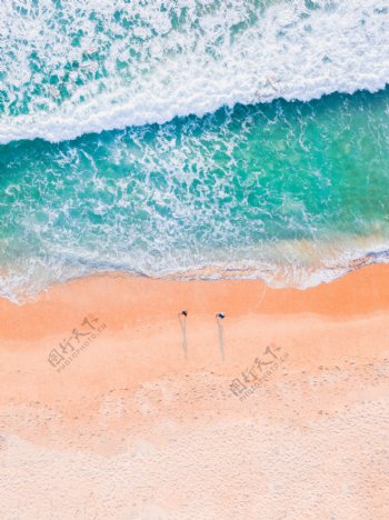 沙滩海浪摄影