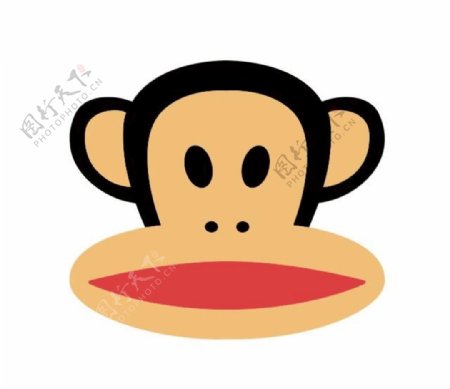 矢量大嘴猴logo