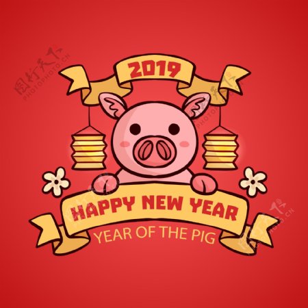 猪年喜庆海报