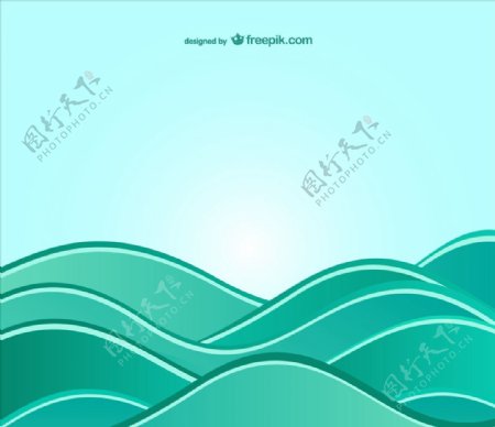 背景抽象海浪