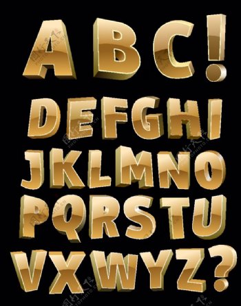 金色字母