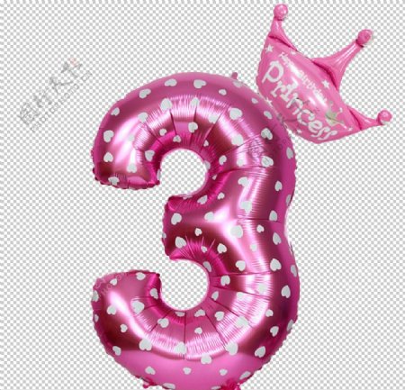 粉色气球字3