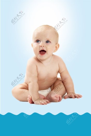 婴儿商用海报背景
