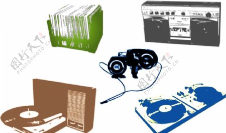 音乐CD录音机CD架DJ