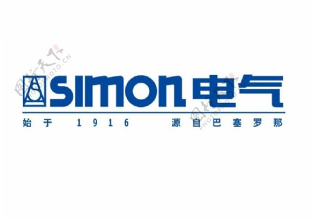simon电气logo标志