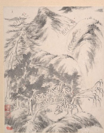 中国风传统水墨画