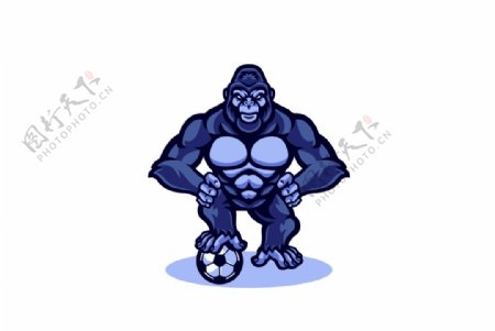 大猩猩猩猩插画图片
