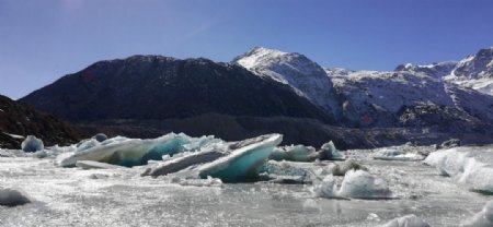 冰川雪山风光图片