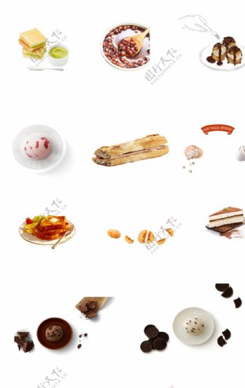 饼干甜品素材图片