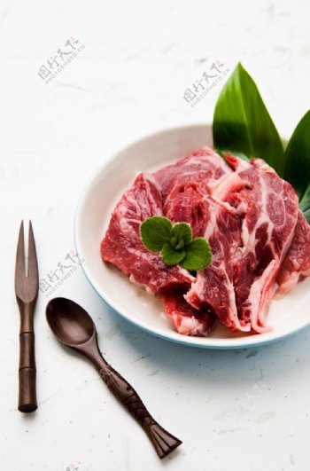 牛肉西餐美食食材背景海报素材图片