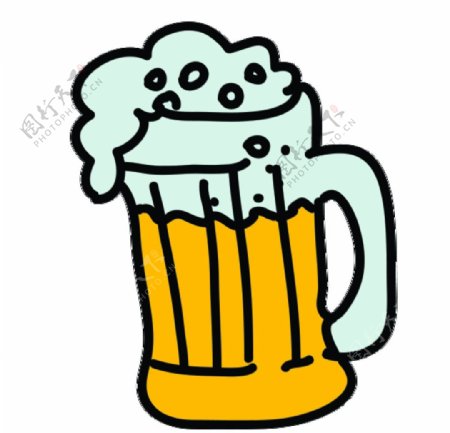 卡通啤酒图标图片
