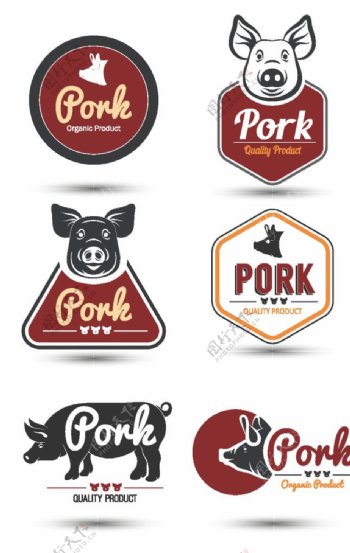 猪肉标签图片