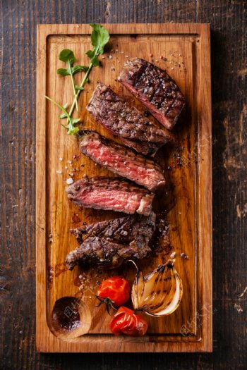 牛排牛肉美食食材背景海报素材图片