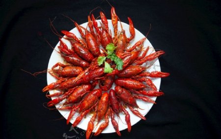 麻辣小龙虾餐饮摄影图图片