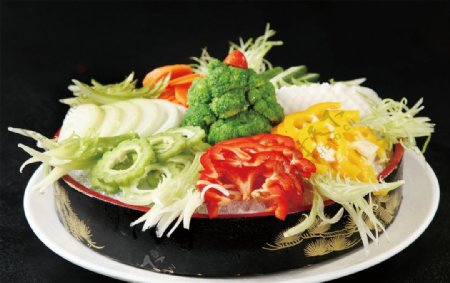 蔬菜刺身图片