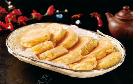金沙玉米饼图片