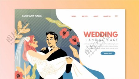 婚礼网站登录界面图片