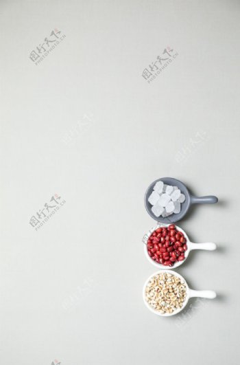 红豆冰糖养生背景海报素材图片