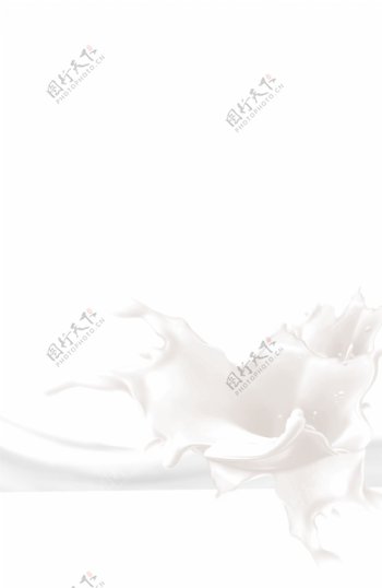 牛奶飞溅牛奶矢量素材图片