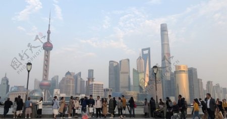 上海外滩人与建筑图片