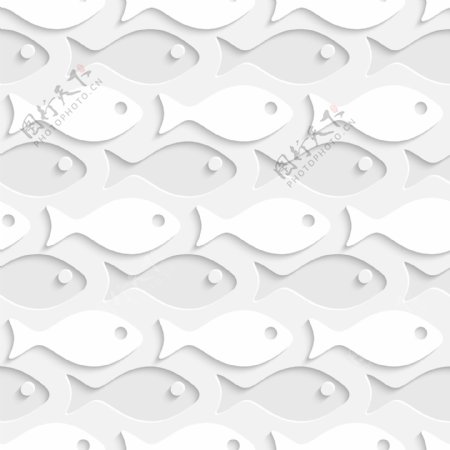 纸鱼无缝背景图片