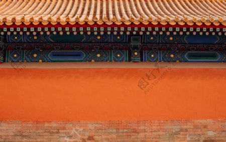 中式复古建筑背景海报素材图片