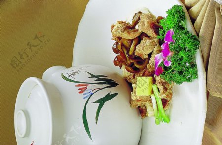 豫菜菌王炖排骨图片