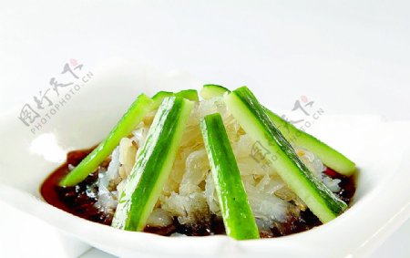 浙菜凉拌海蜇皮图片