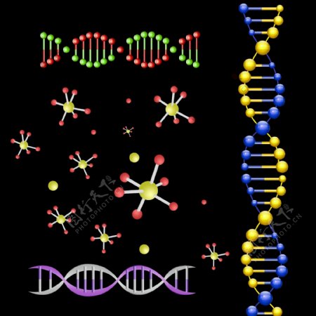 药分子DNA医疗分解图片
