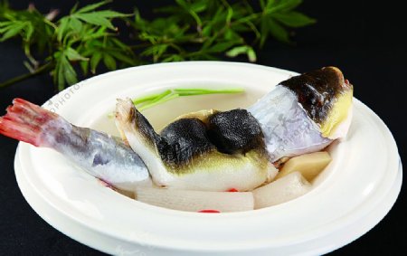 浙菜清炖河豚图片