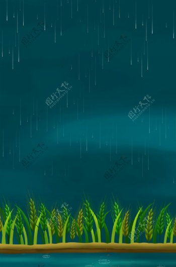 雨天背景图片