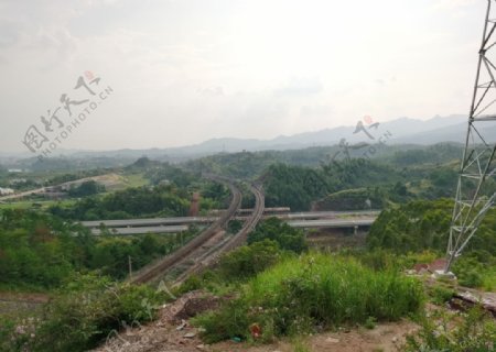山顶火车高速图片