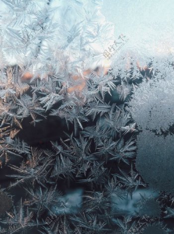 雪花冰霜背景图片