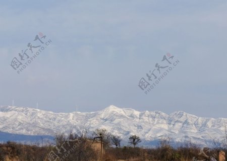 中条山冬天图片