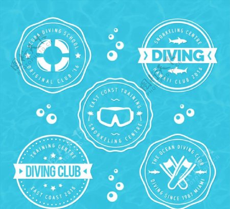 潜水俱乐部标志图片