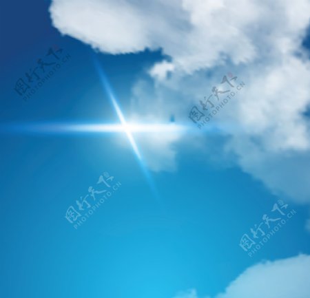 蓝色天空云朵云朵蓝天白云图片