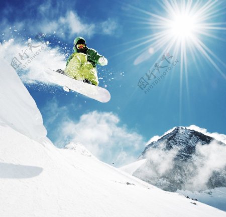 滑雪板滑雪海报单板滑图片