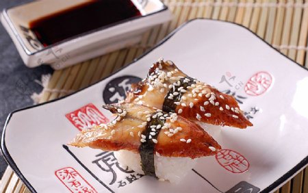 寿司类鳗鱼握寿司图片