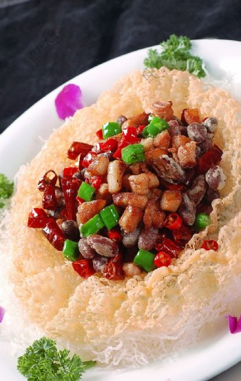 川菜脆肉红腰豆胡辣味图片