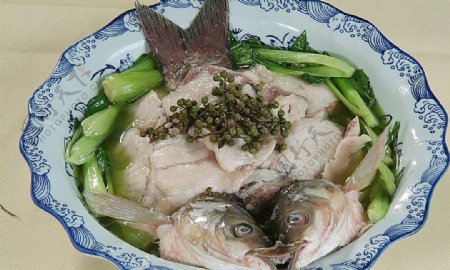 鲁菜山东菜芥味鲜椒鱼图片