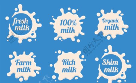 牛奶图案图片