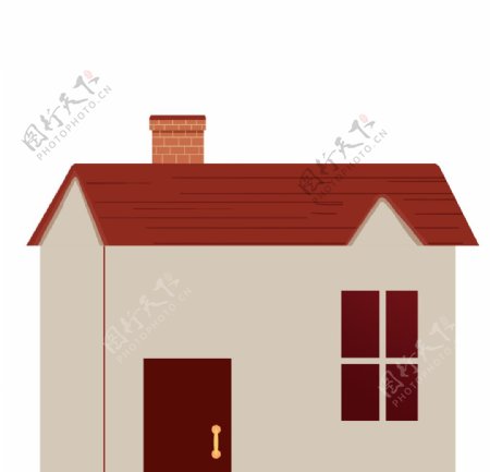 卡通建筑房屋元素图片